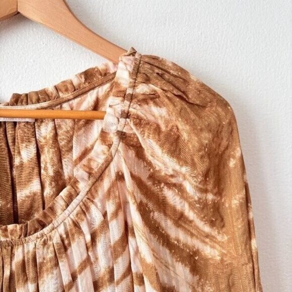 Ulla Johnson Naiara Ruffled Trim Mini Dress in Sand - Picture 6 of 9